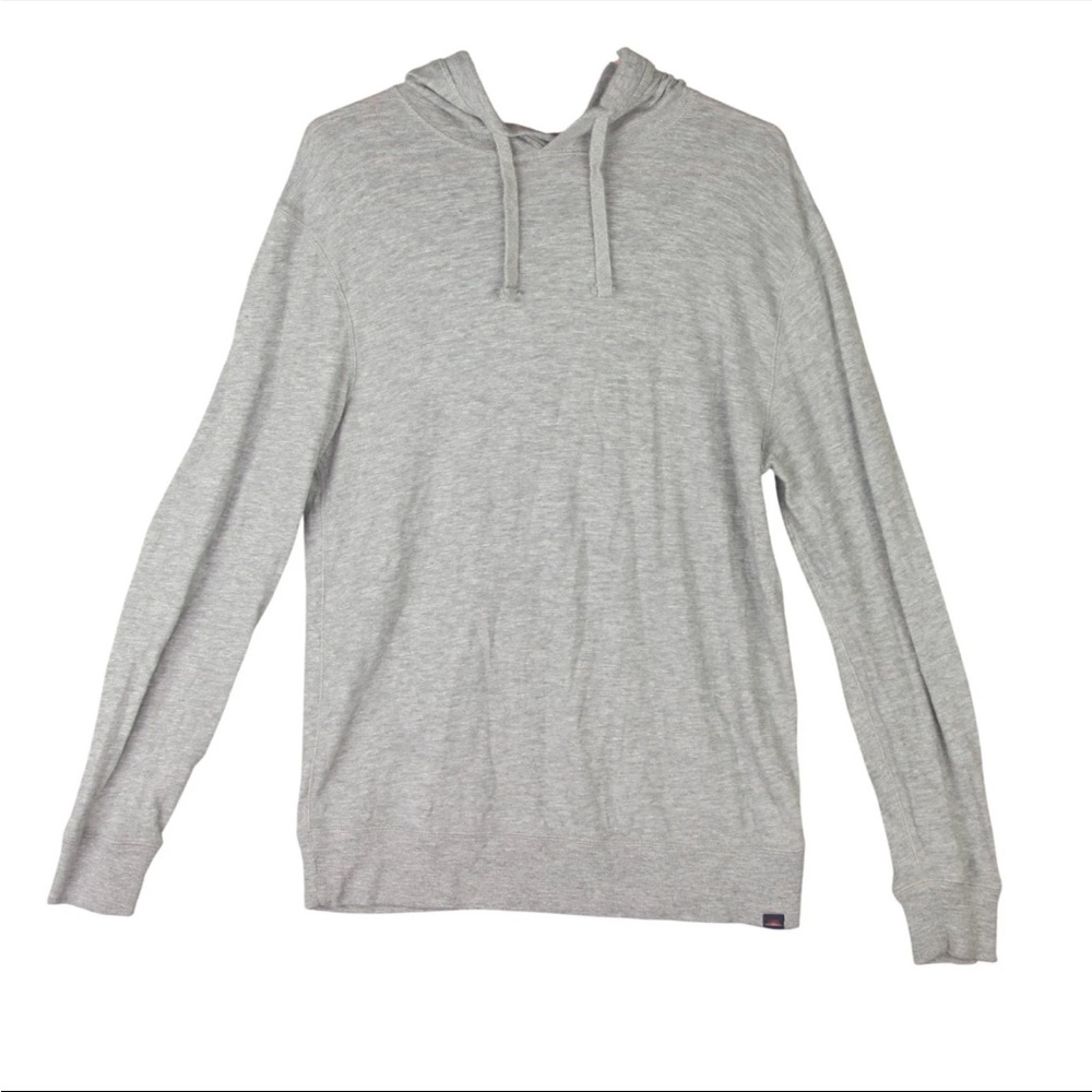 Faherty Hoodie Mens Size M Gray Cotton Pullover Sweatshirt Relaxed Fit